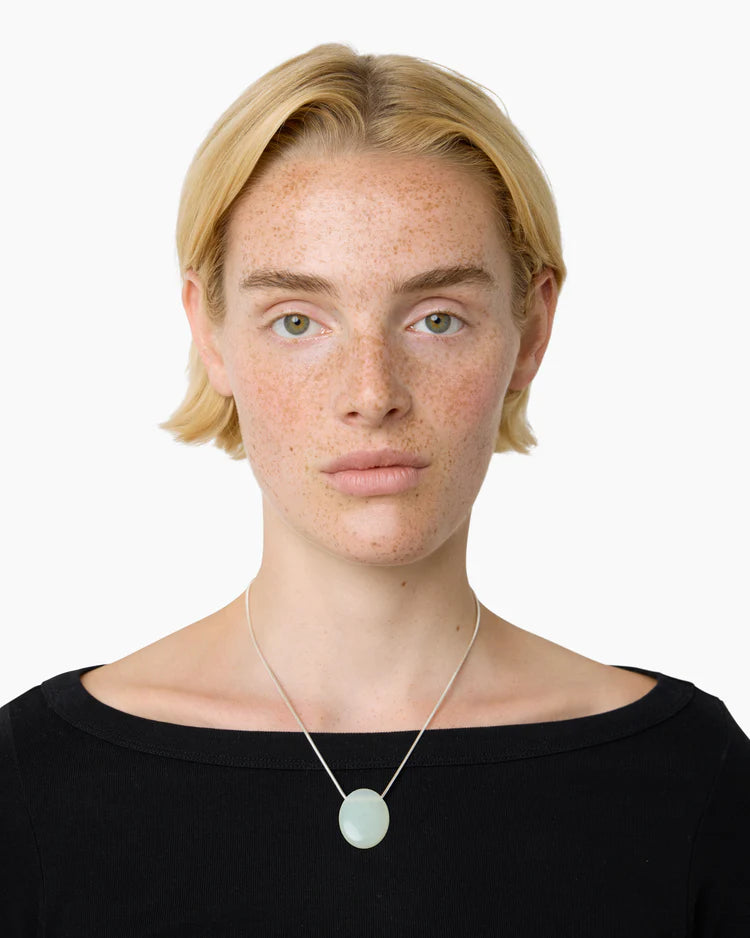The Julia Necklace in Green Serpentine for Spring 26
