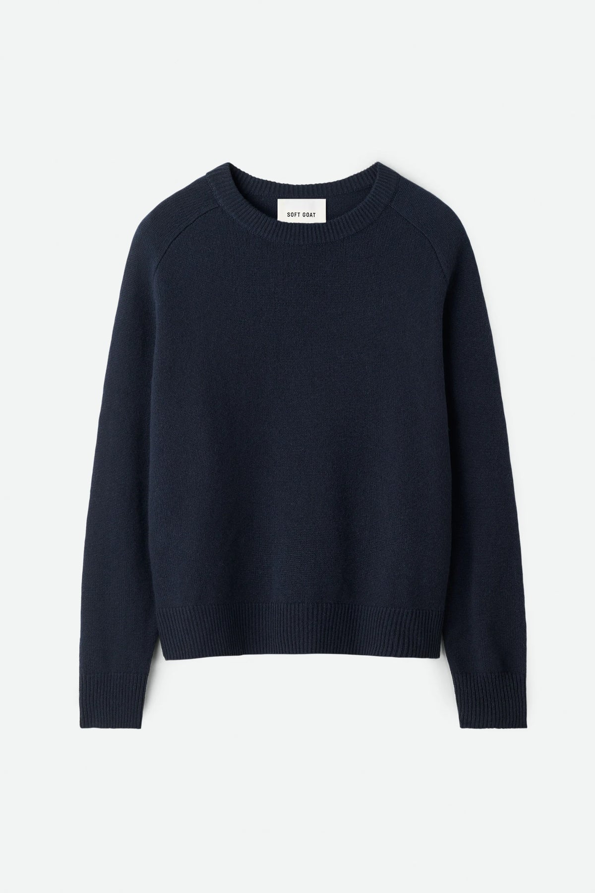Boyfriend Cashmere Crewneck in Navy