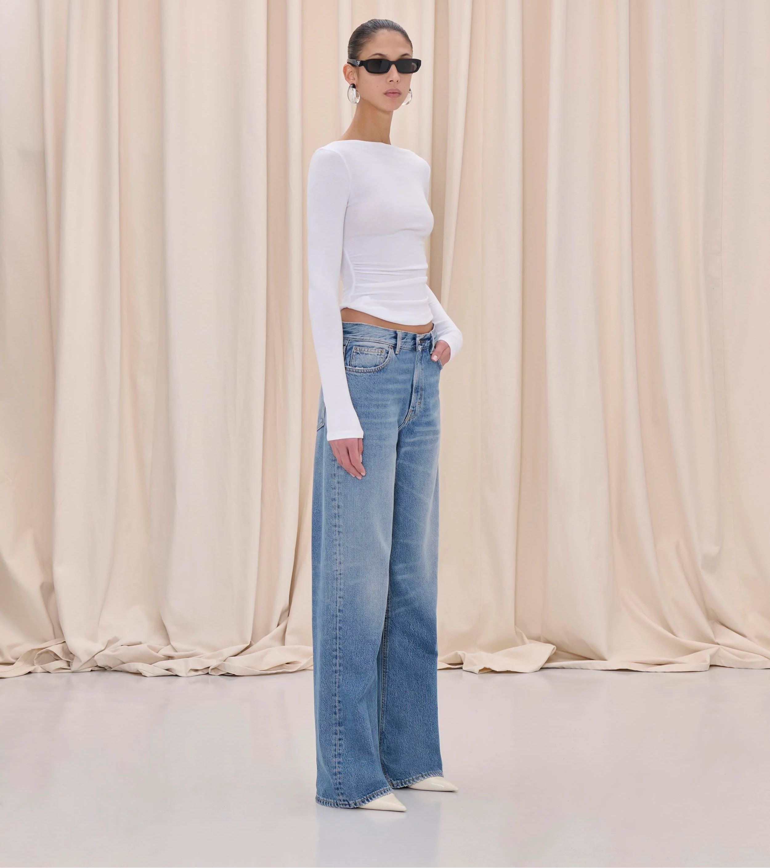 Korea Denim Pant in Nordic Blue