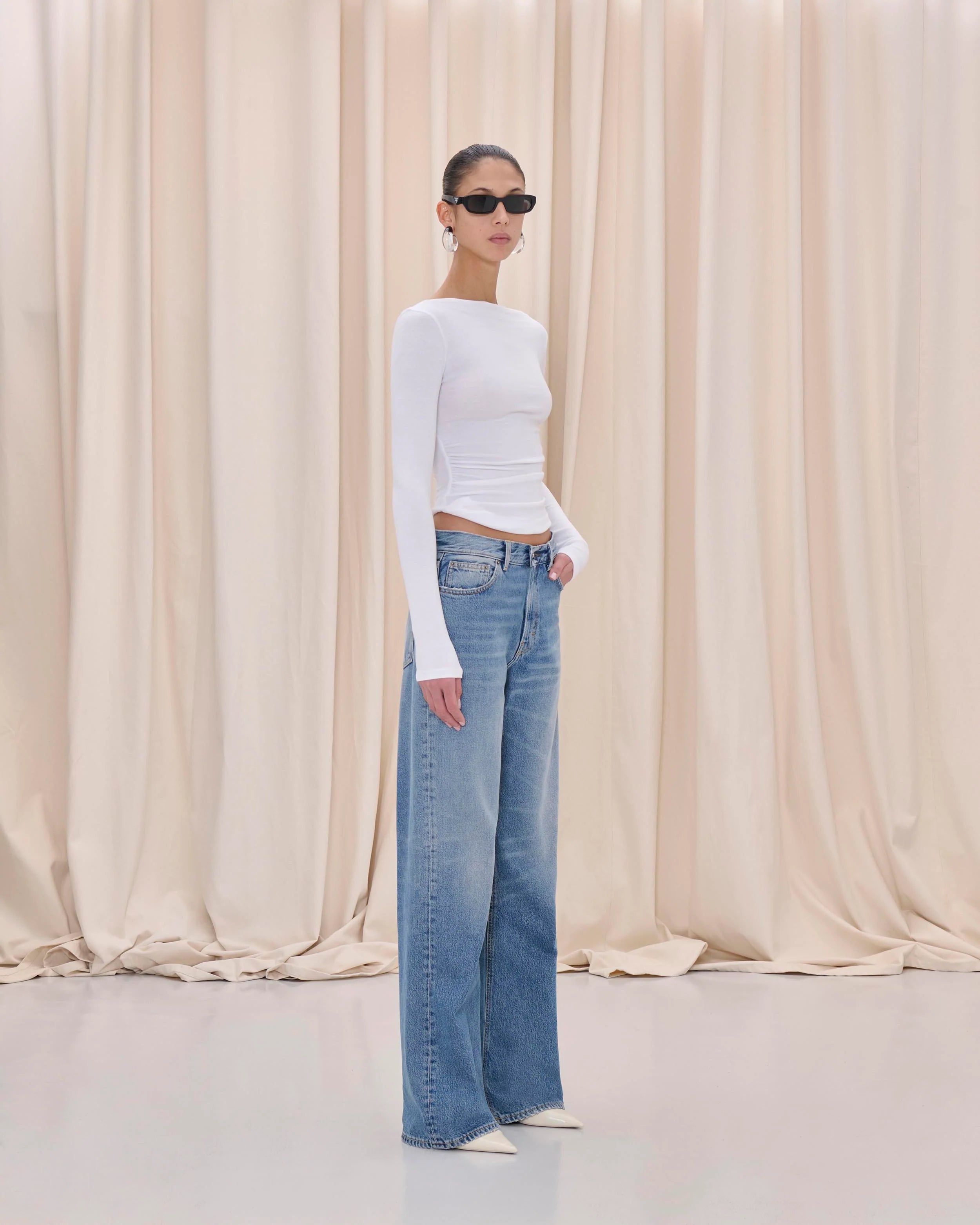 Korea Denim Pant in Nordic Blue