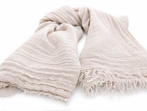 Cashmere Scarf 601 in Latte