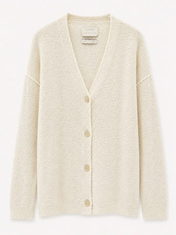 Boucle Cardigan in White