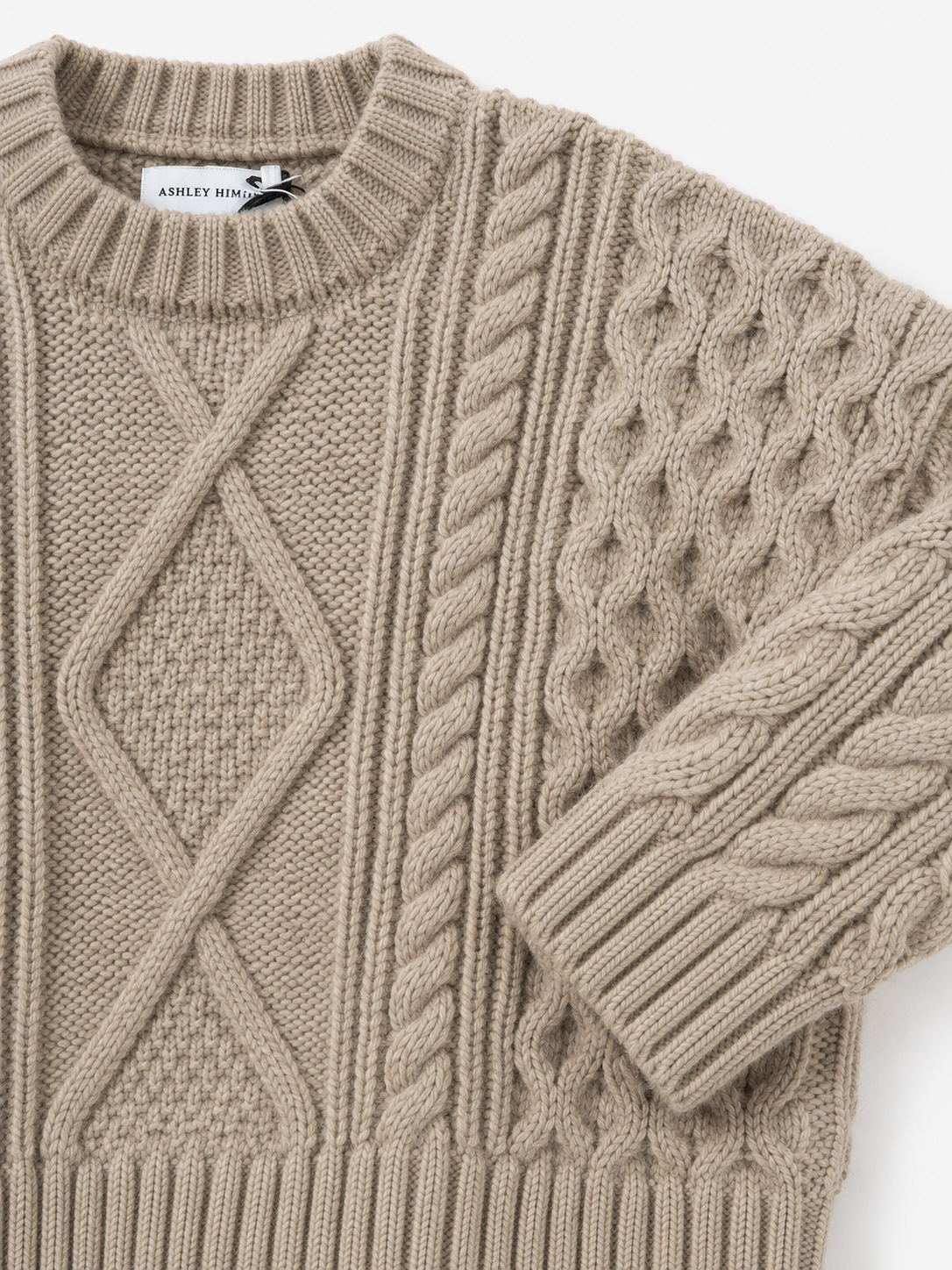 The Big Cable Sweater in Natural
