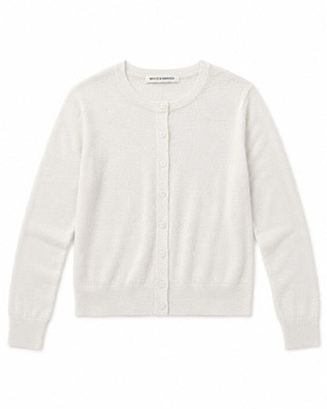 Linen Blend Cardigan in White