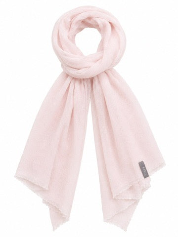 Featherweight Cashmere Scarf in Slightly Pink