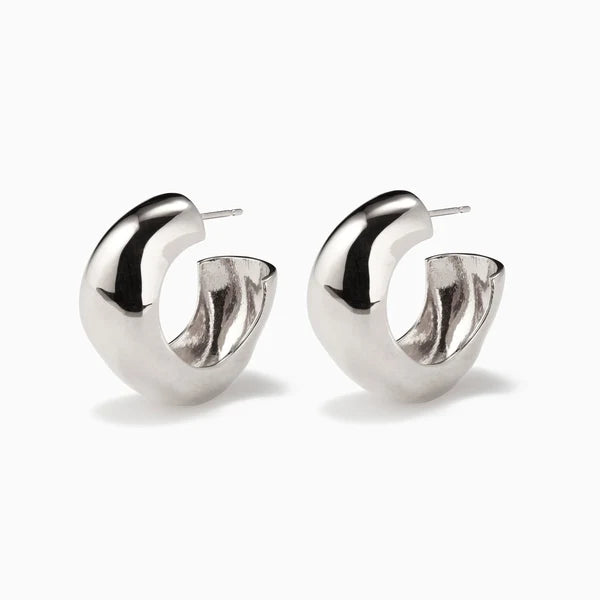 Small Celia Hoops in Sterling Silver