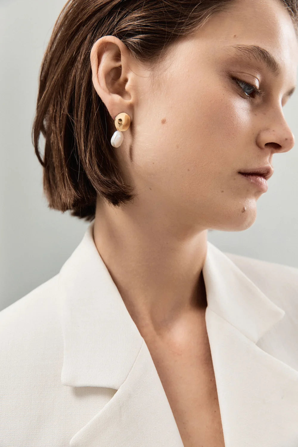 Small Elsa Earrings in Gold Vermiel - Pre-Order: Delivery Early November