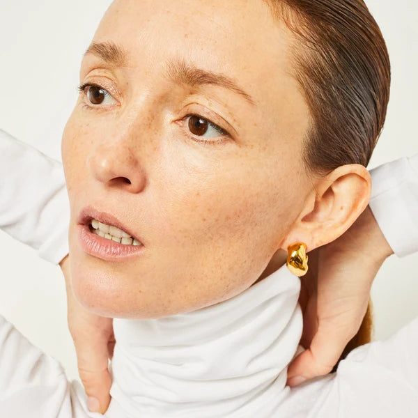 Small Celia Hoops in Sterling Silver