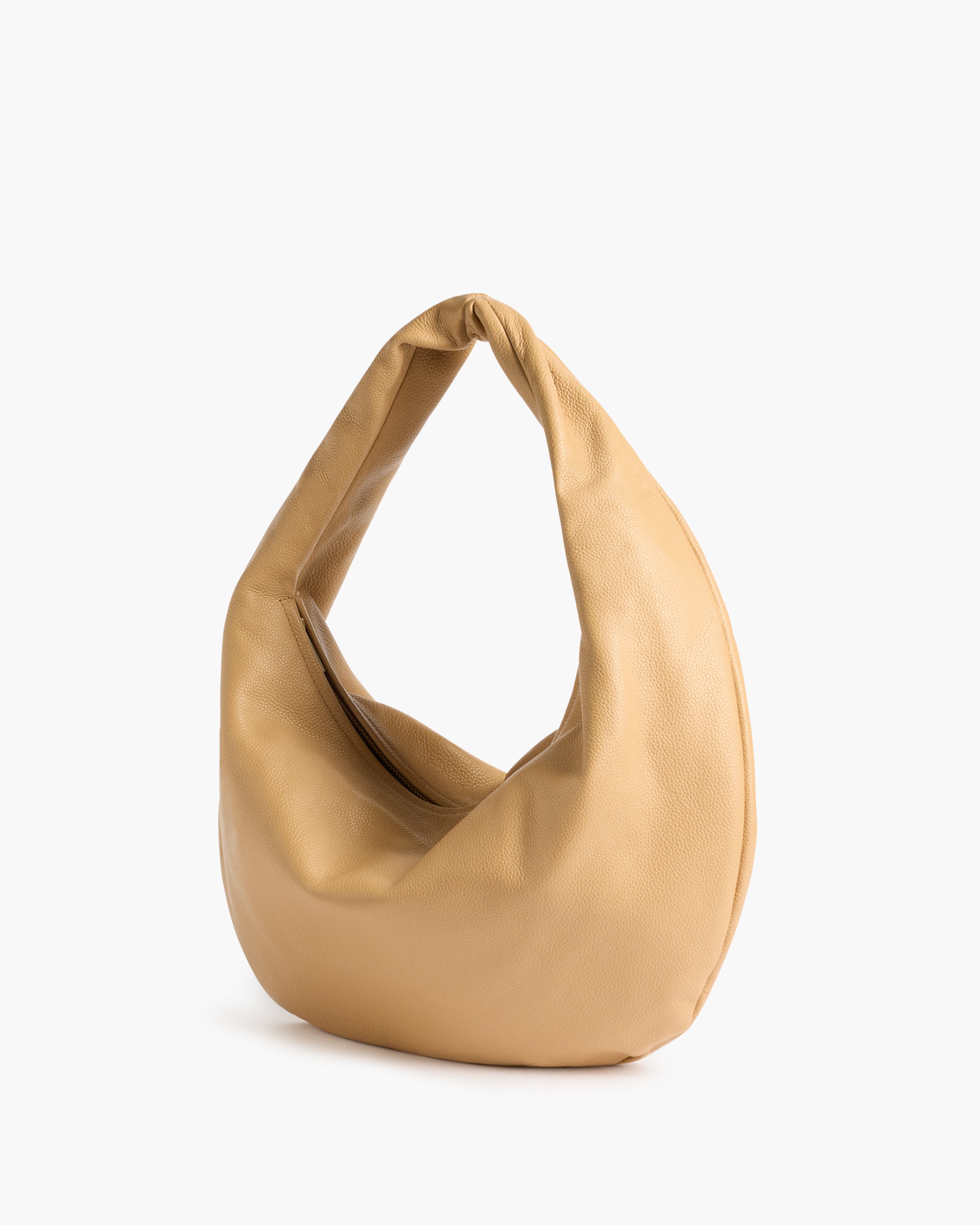 Alva Shoulder Bag in Sand Suede