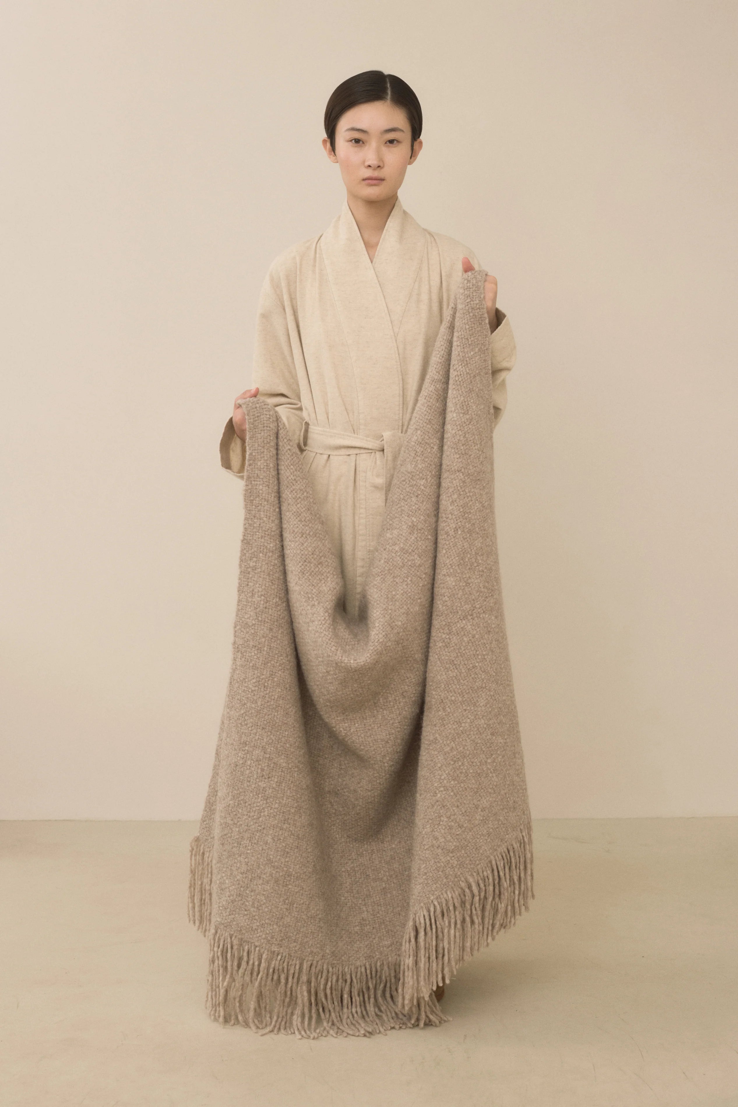 Handwoven Brushed Blanket in Dusk