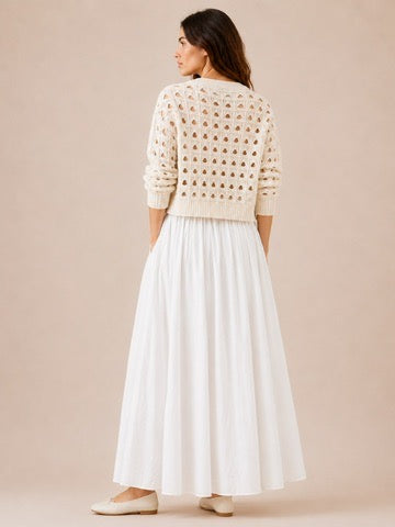 Leocadia Cardigan in White