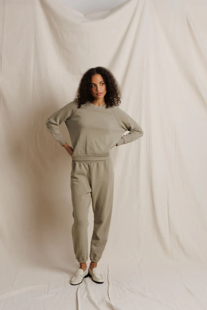 Johnny Terry Sweatpant in Speckled Dark Olive