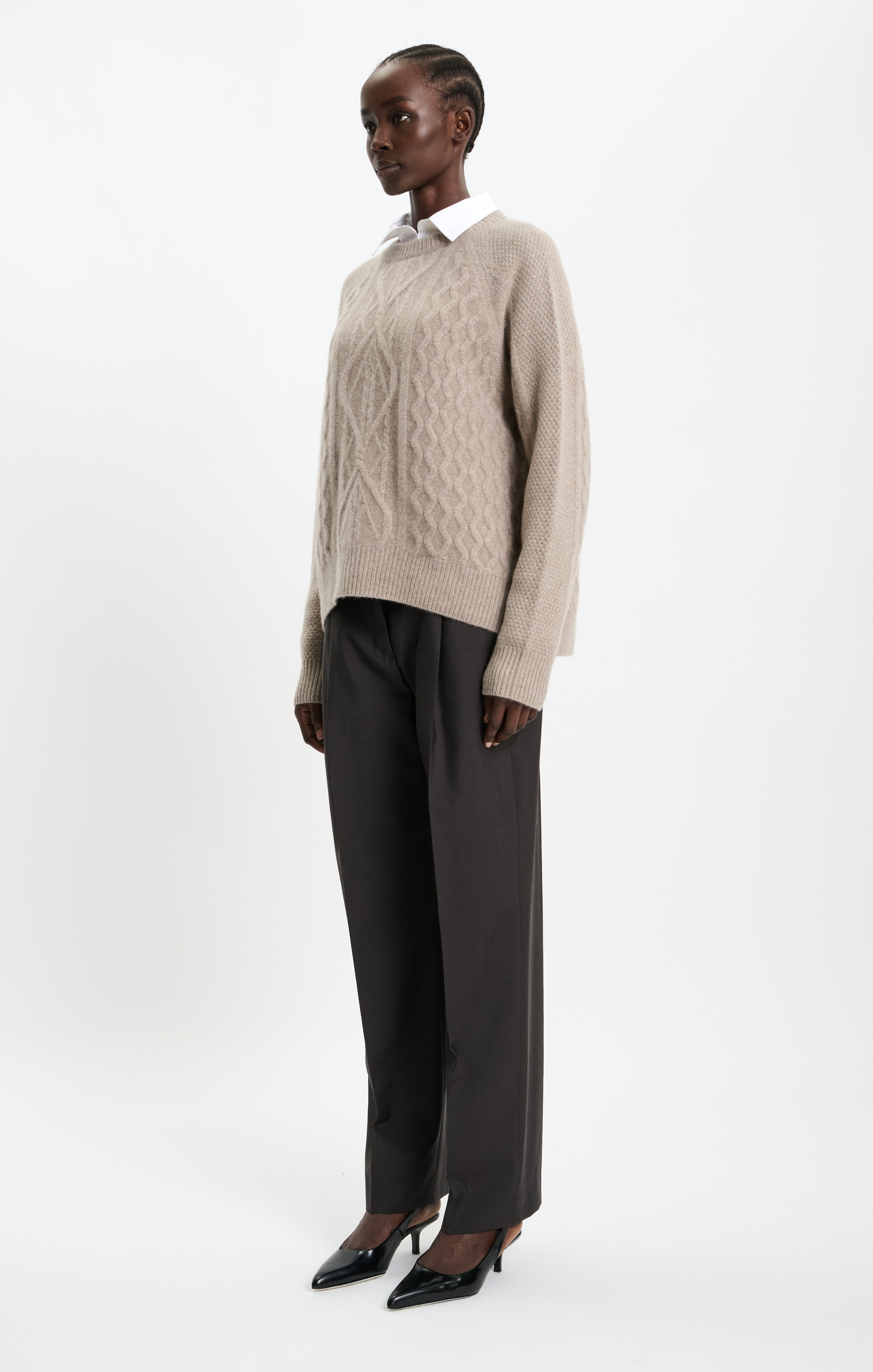 Deliah Sweater in Beige Melange