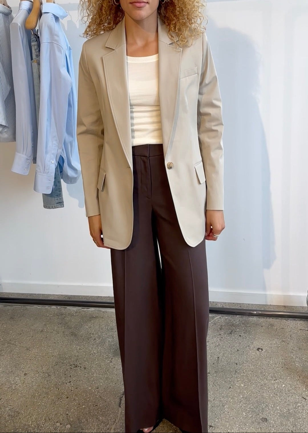 Katherine Blazer in Khaki