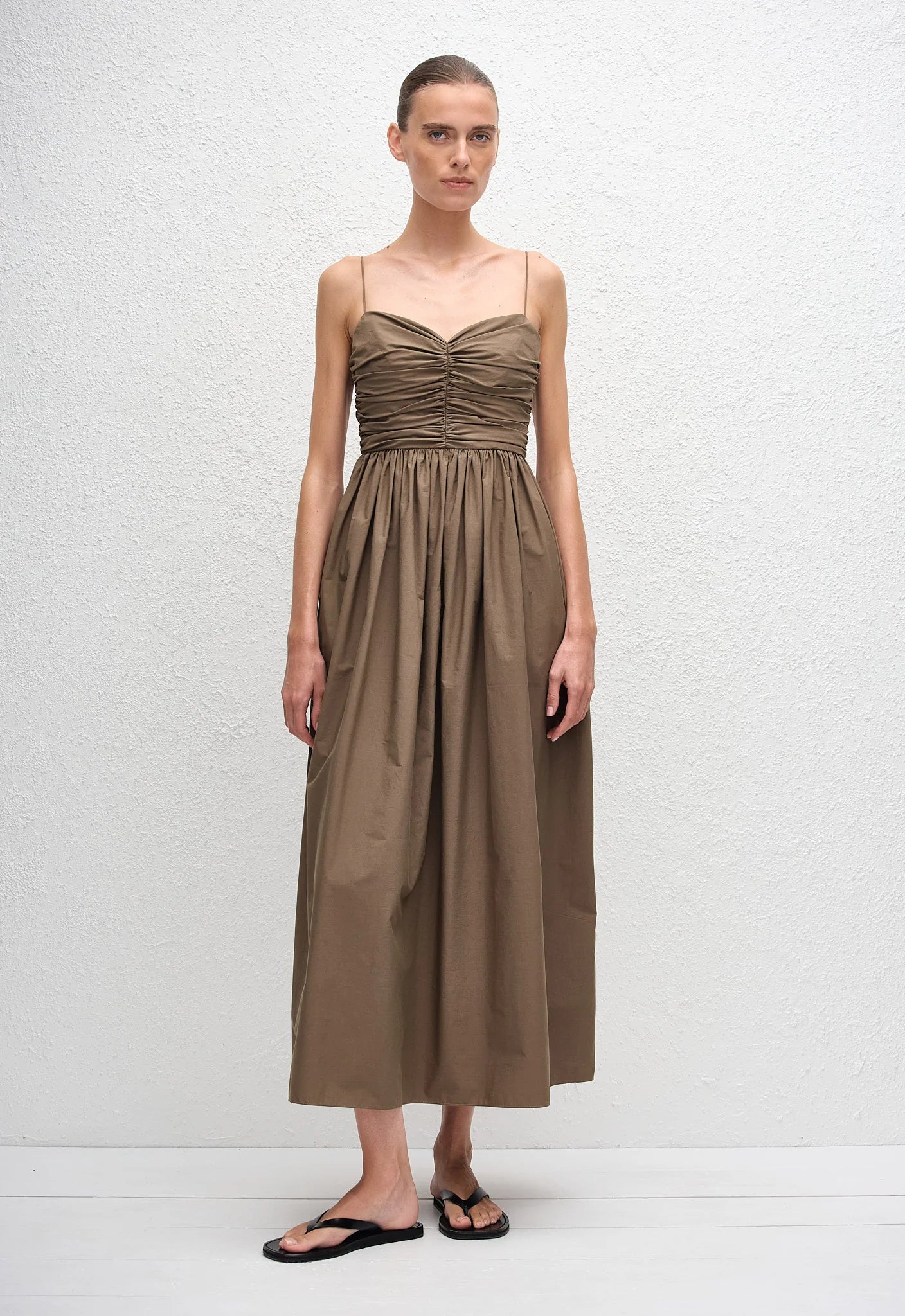 Gathered Bodice Dress in Birch