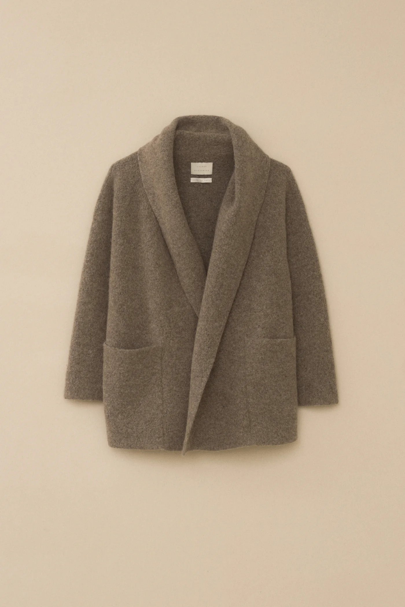 Double Face Coat in Walnut