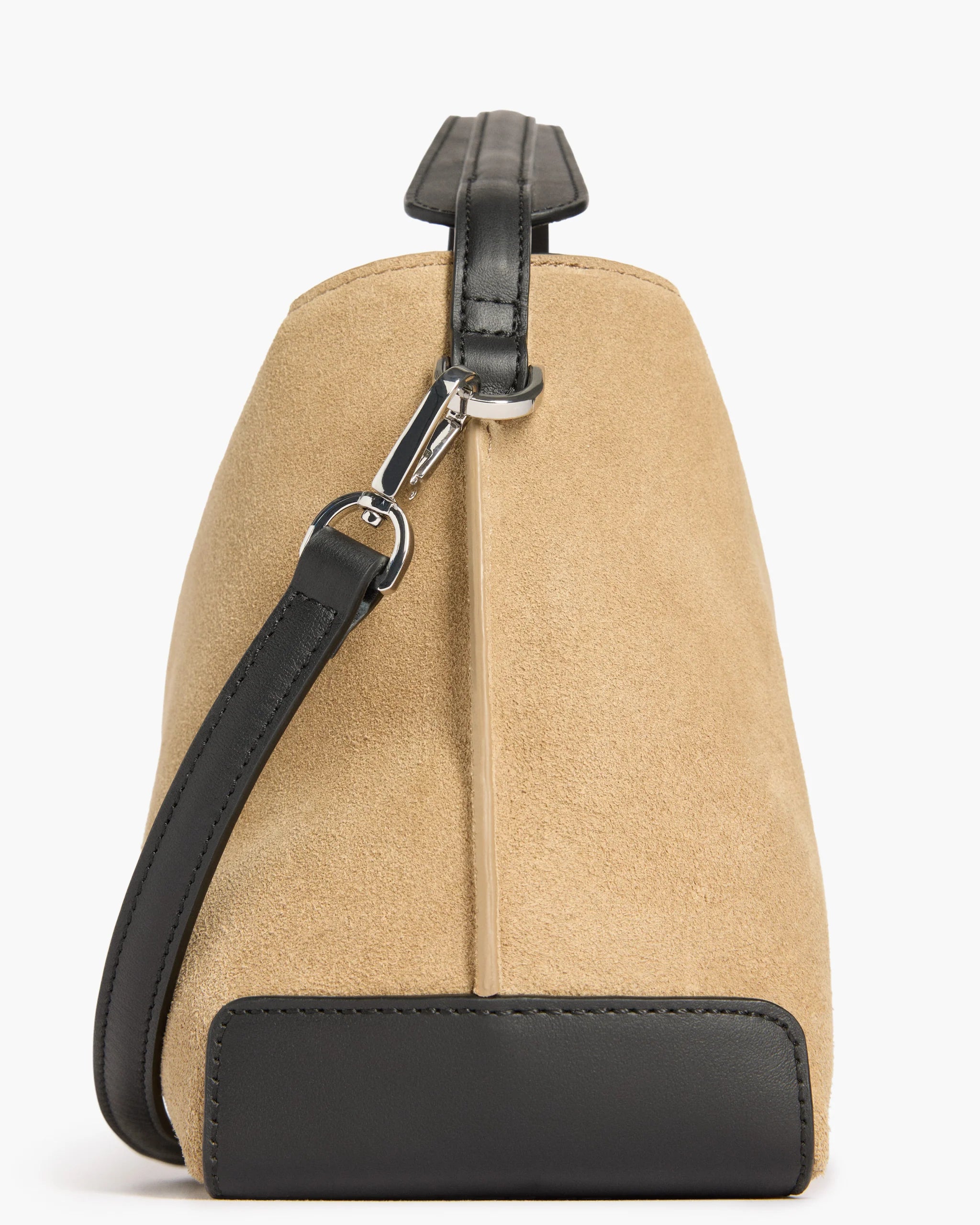 Helia Handbag in Sand Suede