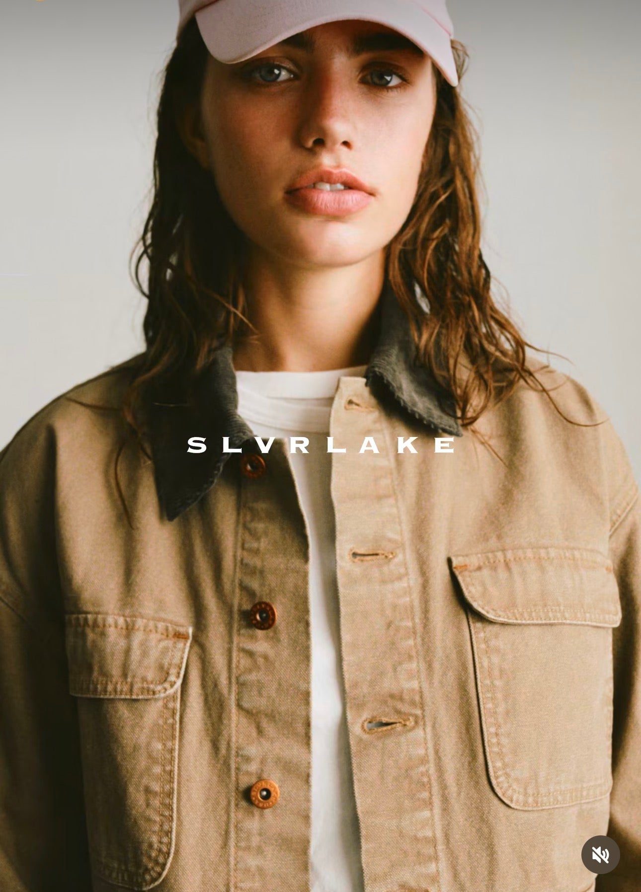 Harley Crop Worker Jacket in Khaki