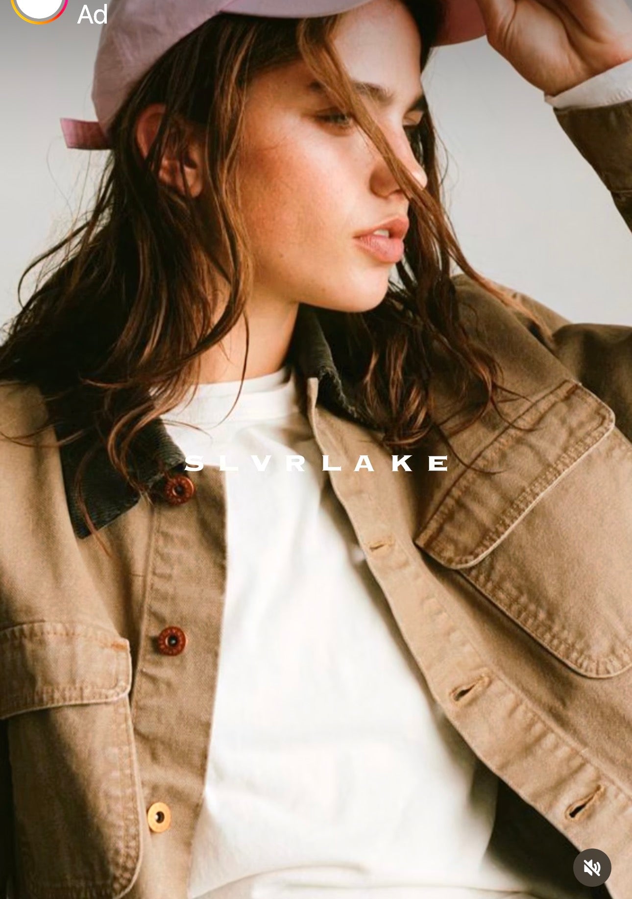 Harley Crop Worker Jacket in Khaki