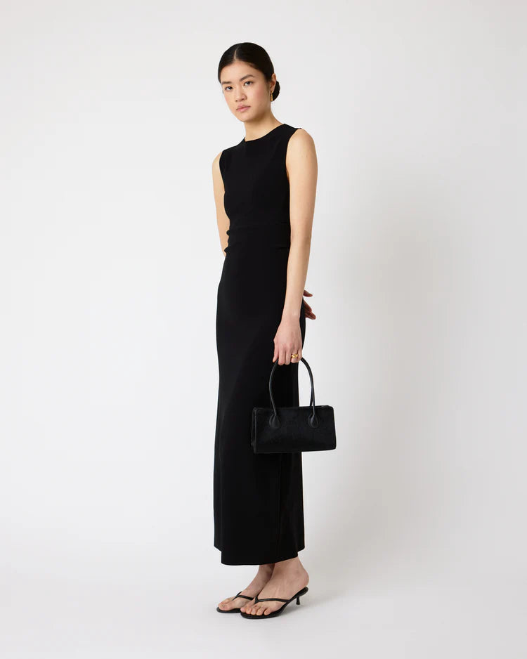 The Lou Bag in Black Calf Hair