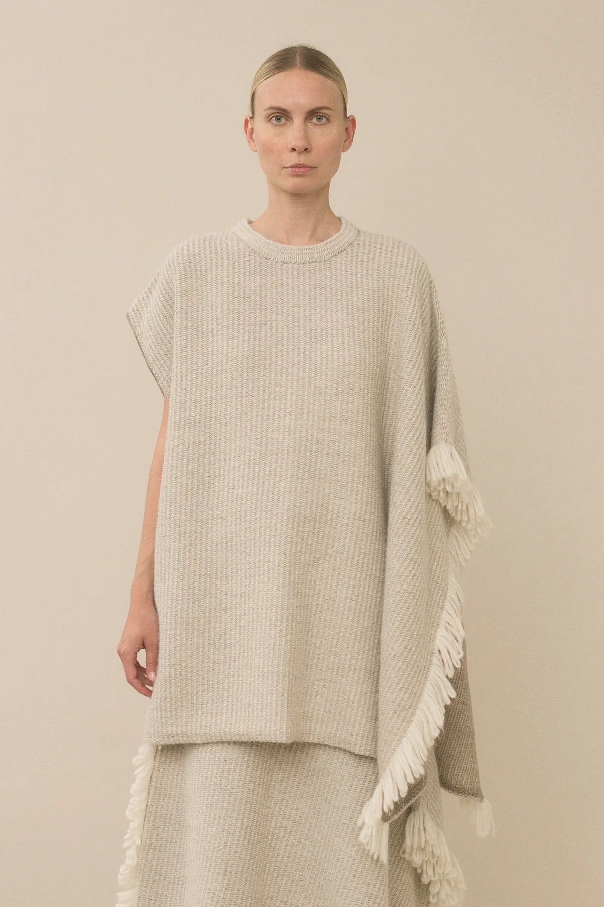 Knitweave Gilet in Oatmeal
