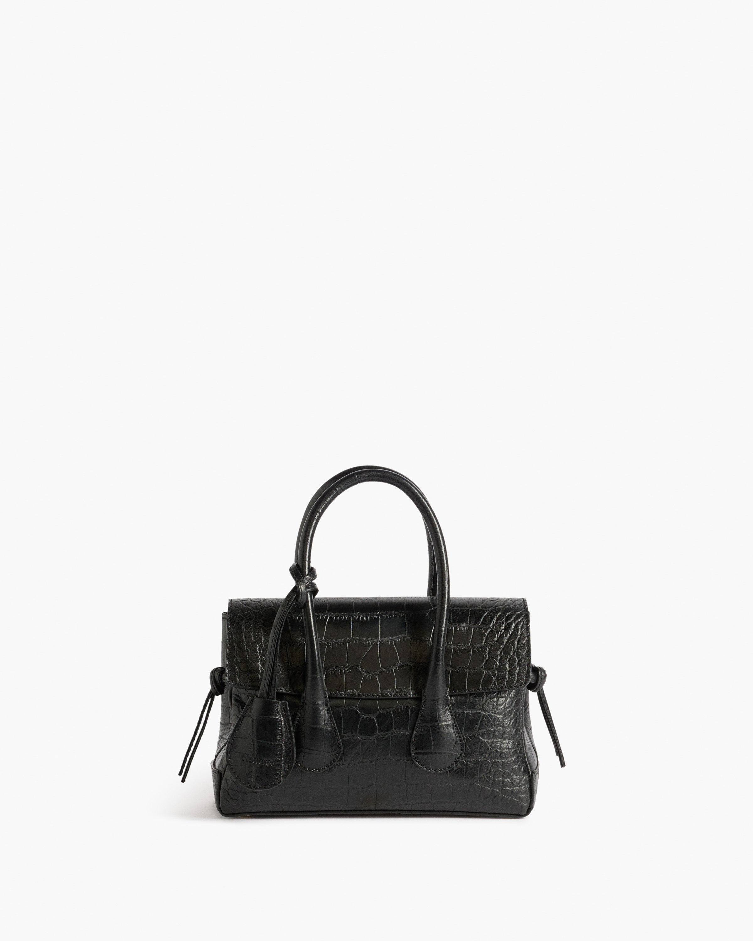 Lydia Mini Bag in Black Croco Leather