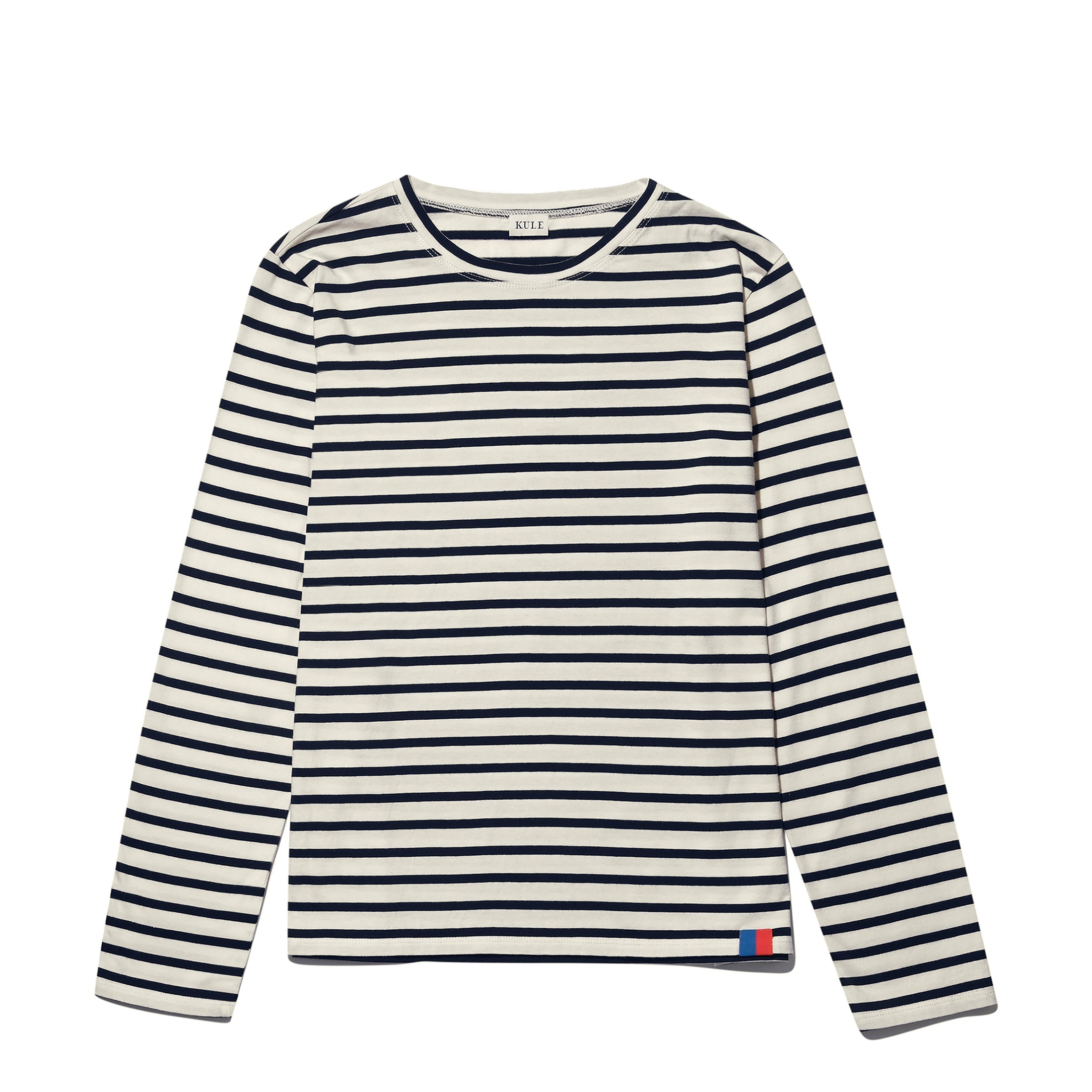 The Modern Long Sleeve in Cream/Navy