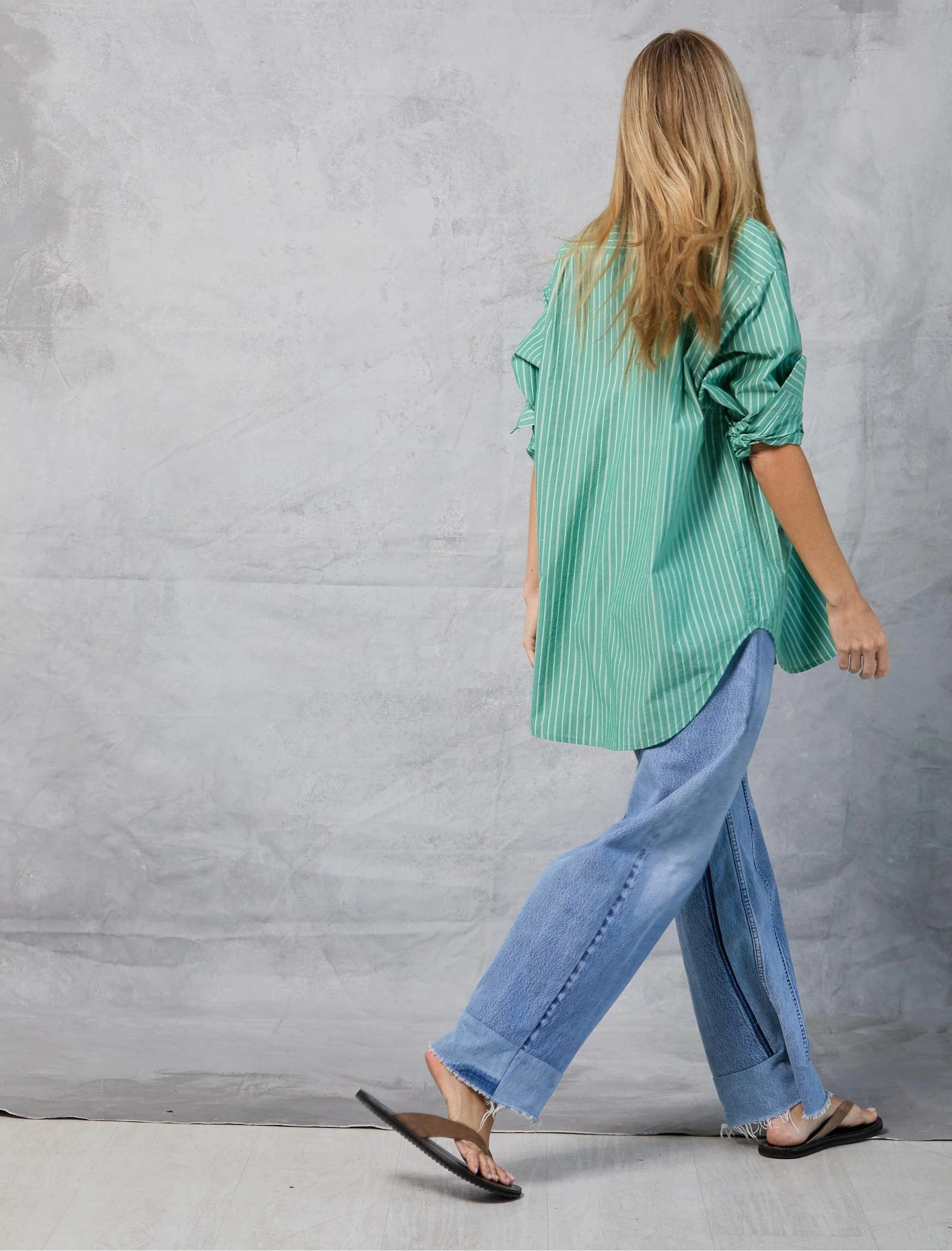 Repeat Shirt in Palm Stripe