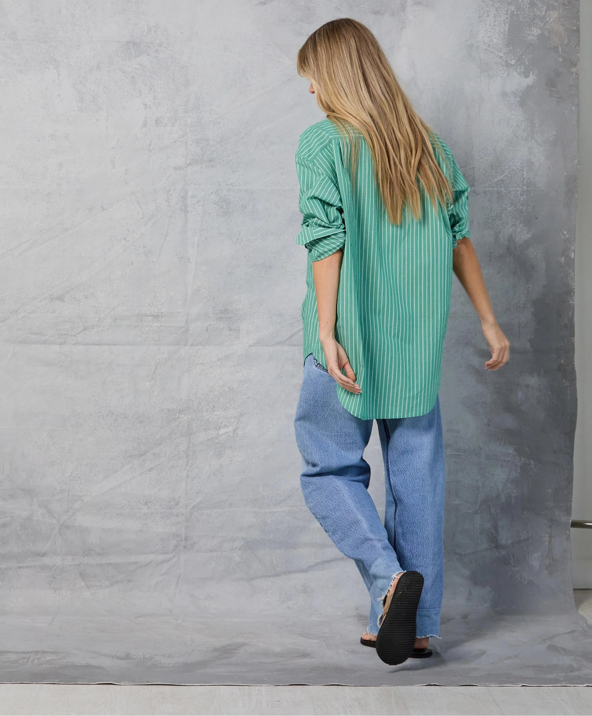 Repeat Shirt in Palm Stripe