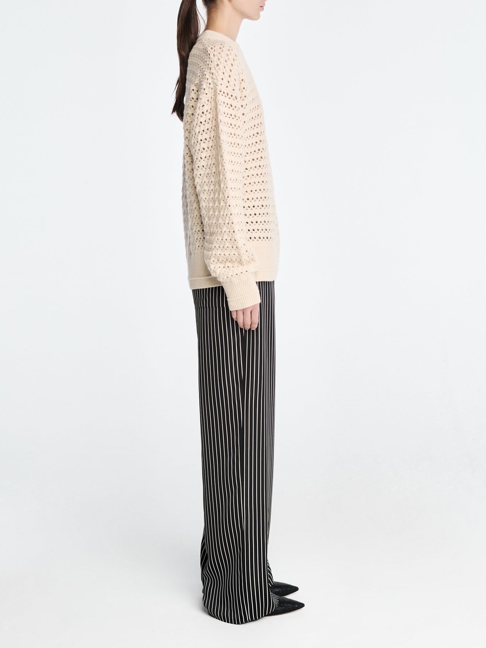 Irish Crochet Crew in Ivory