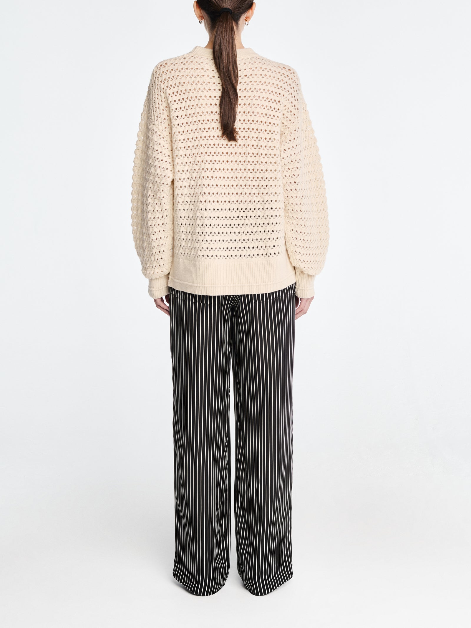 Irish Crochet Crew in Ivory