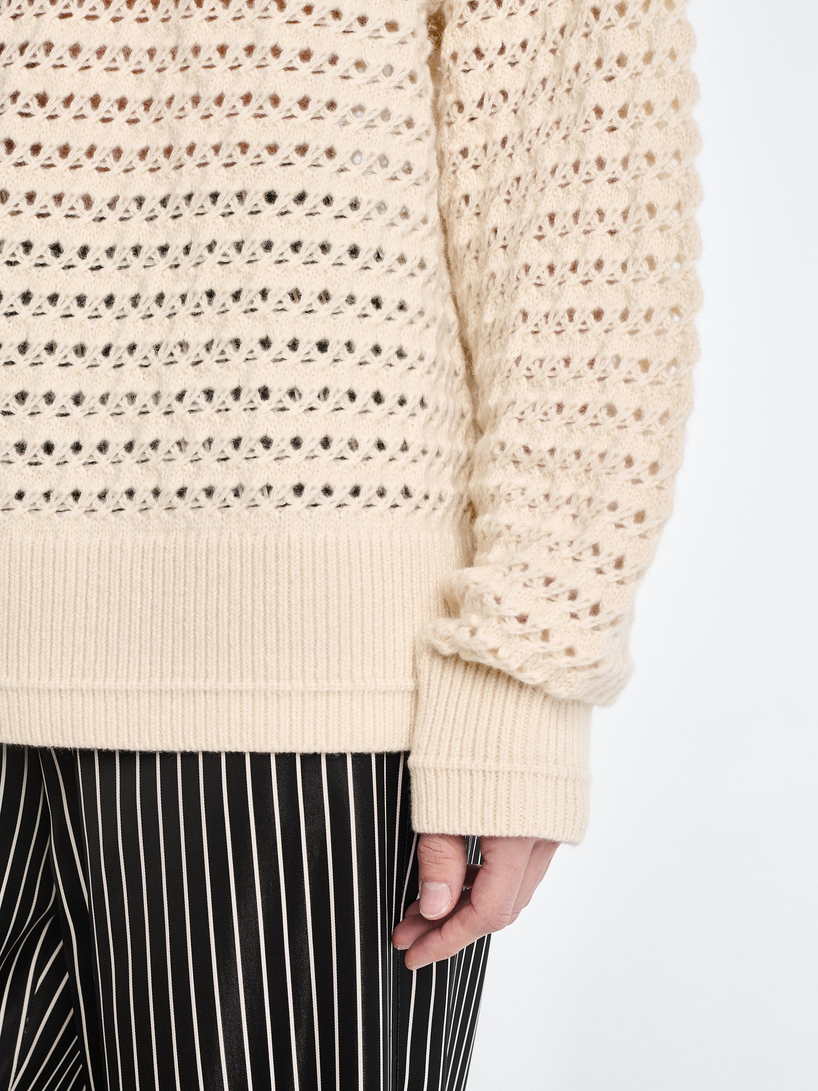 Irish Crochet Crew in Ivory