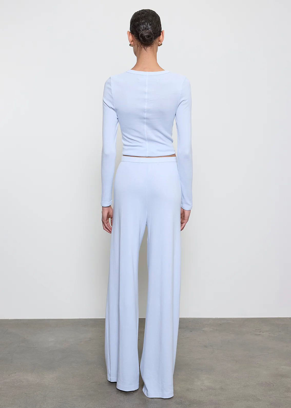 Supima Cotton New Classic Long Sleeve in Pale Blue