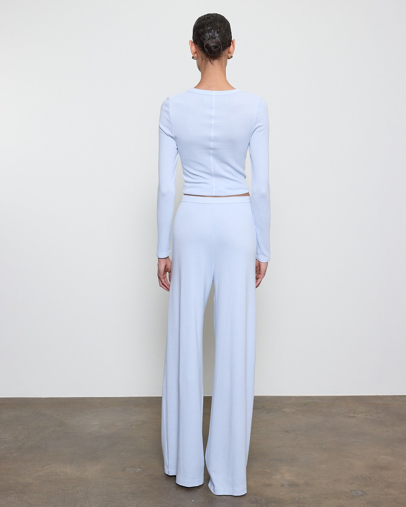 Supima Cotton New Classic Long Sleeve in Pale Blue