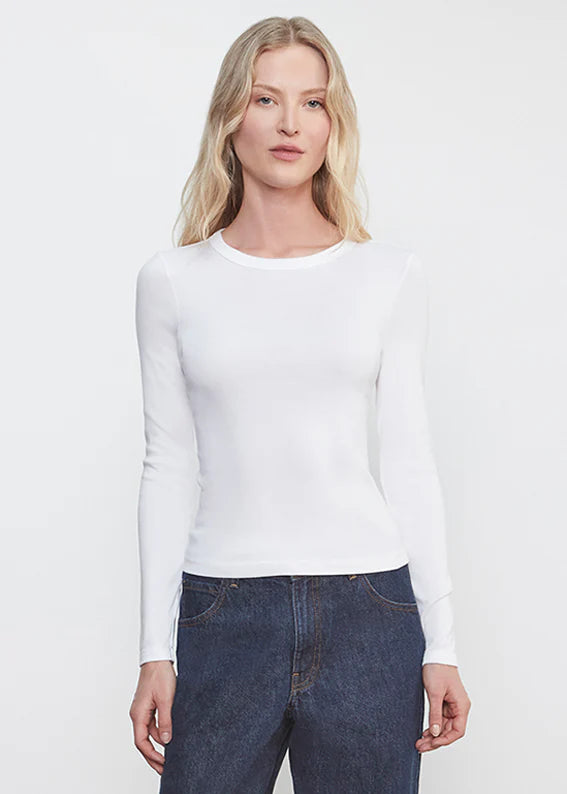Supima Cotton New Classic Long Sleeve in White