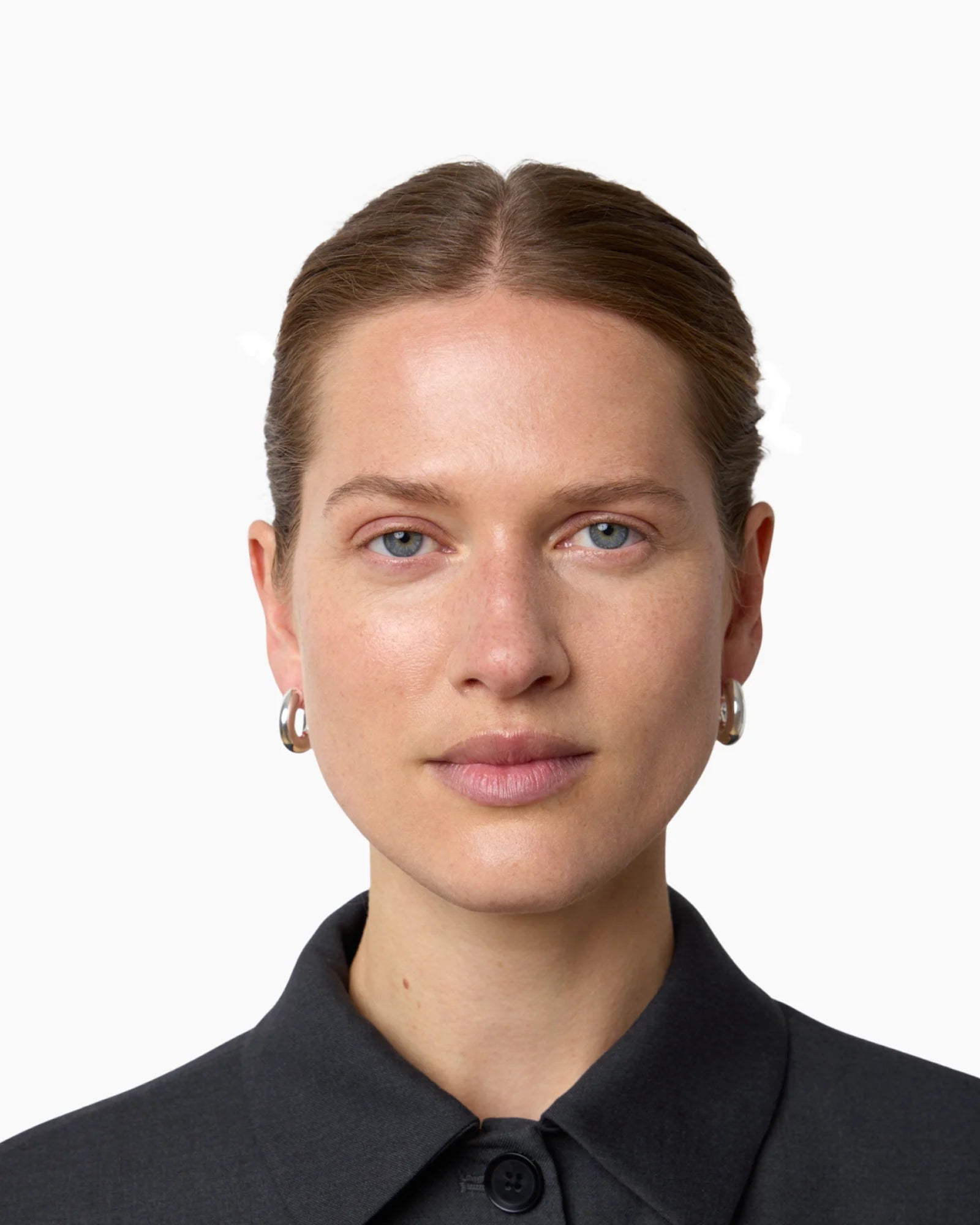 The Rose Earrings in Silver