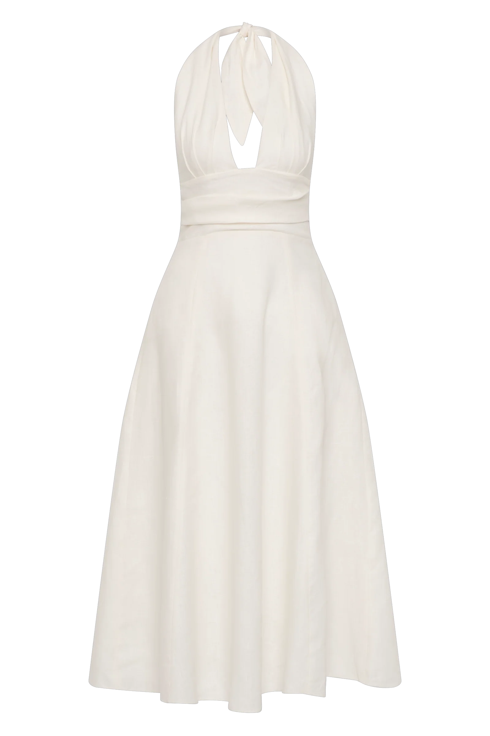 Bianca Midi Dress in White