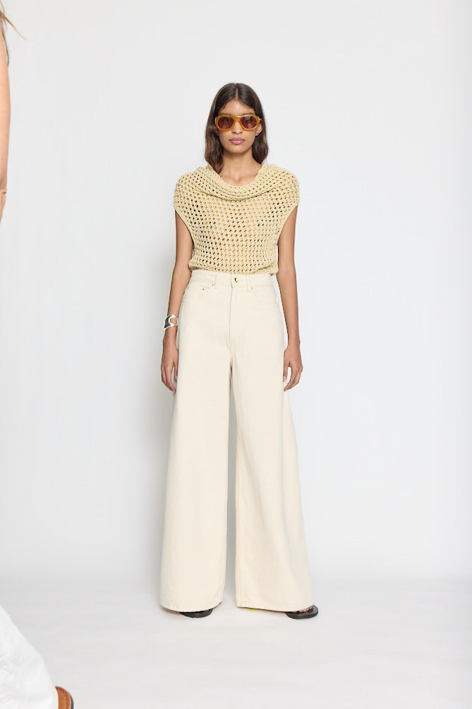 Slick Pant in Buff Wash