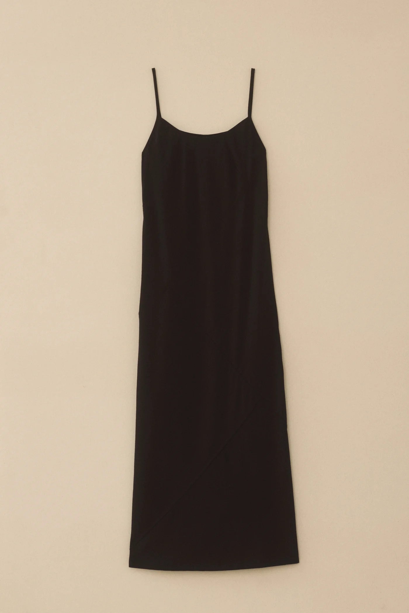 Bias Slip Dress in Black