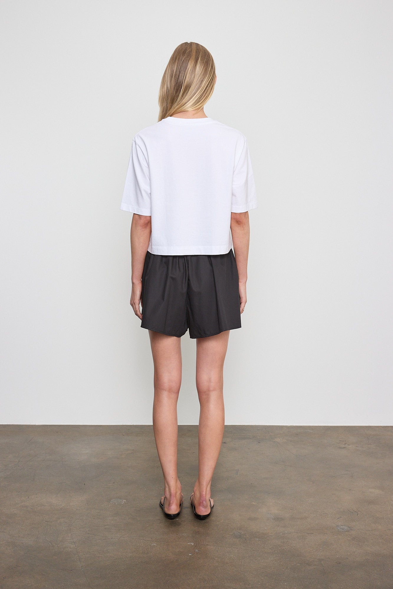 Short Sleeve Supima Structured Tee in White