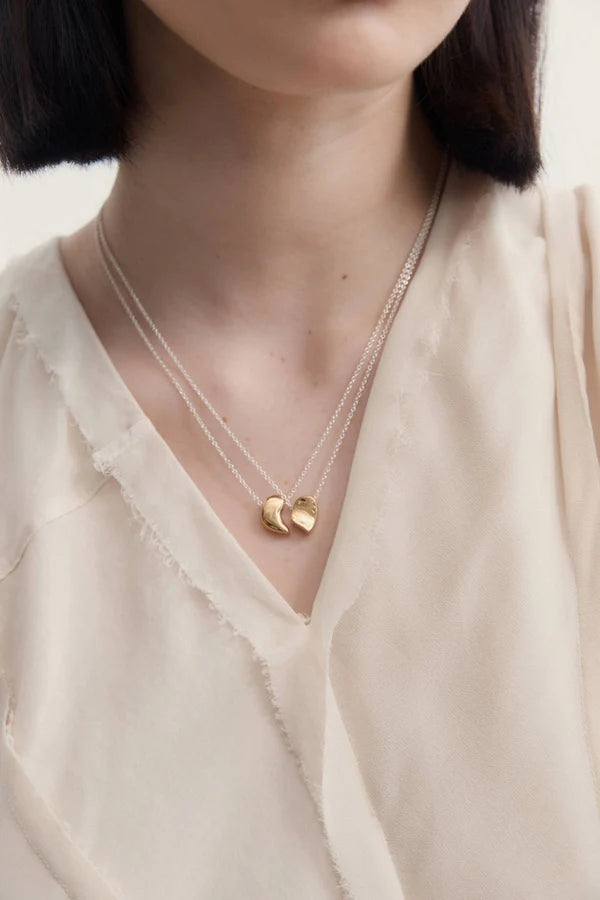 Sum of Parts I Pendant (LEFT) in Gold Vermeil