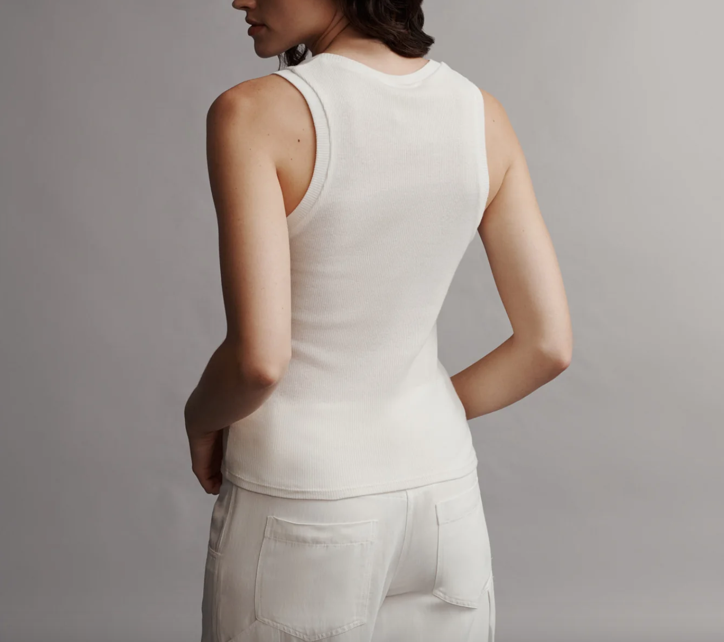 Ribbed Tank in Cotton