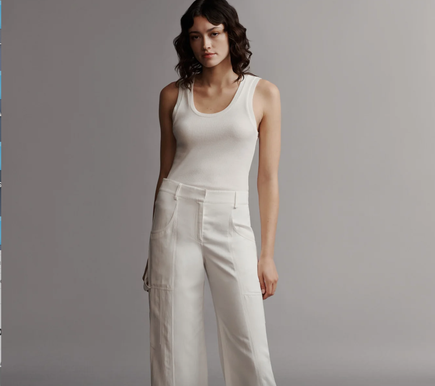 Ribbed Tank in Cotton