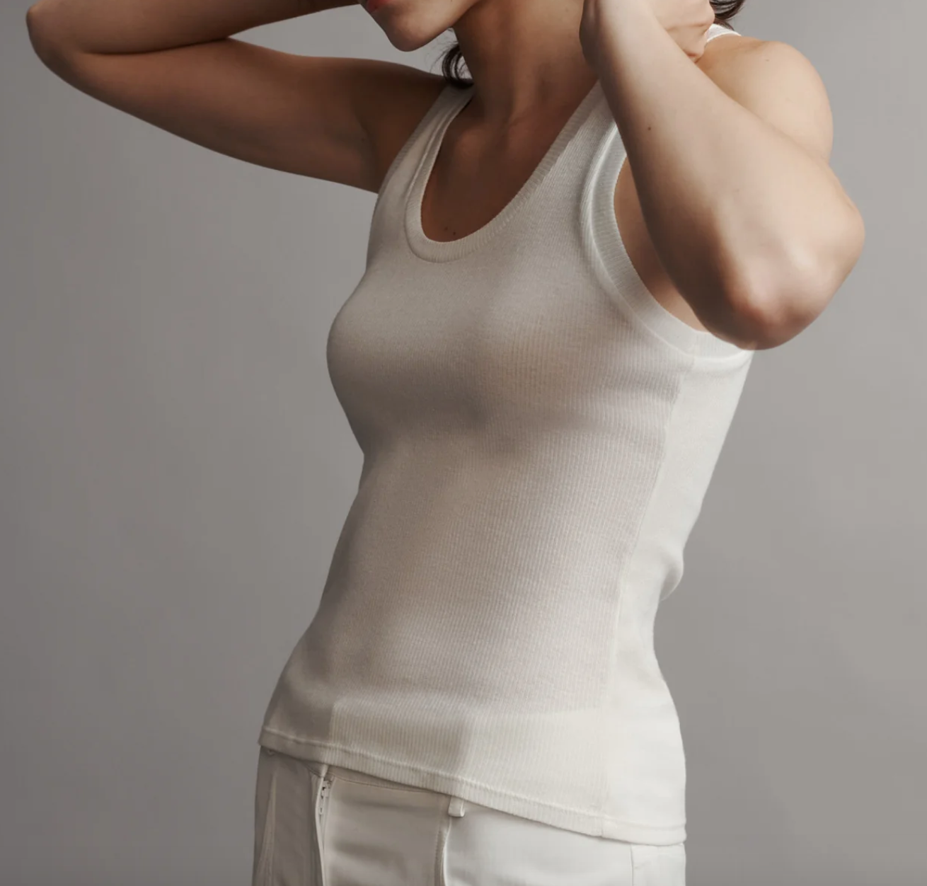 Ribbed Tank in Cotton