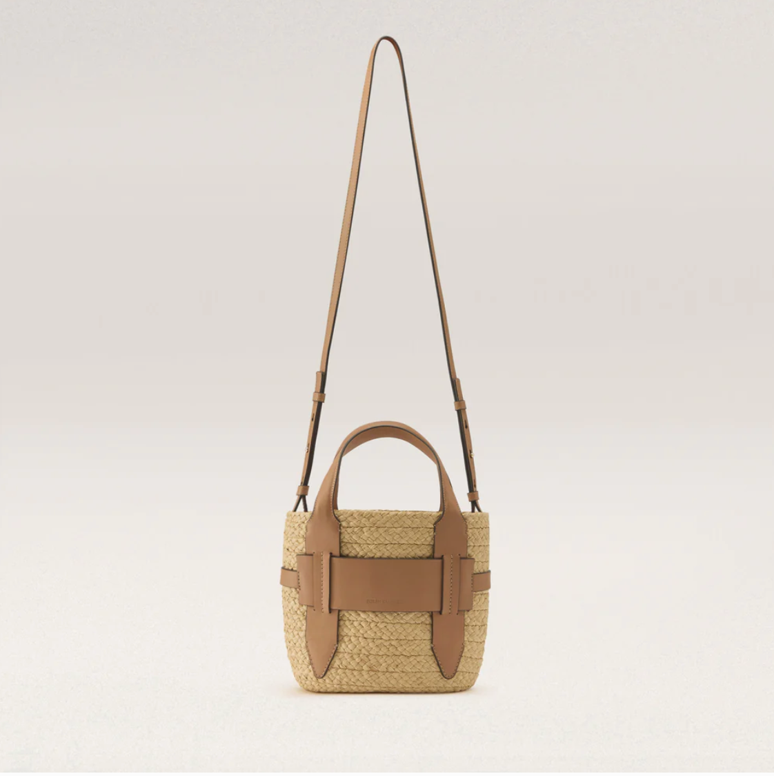 Lipari Tote Small in Natural/ Caramel