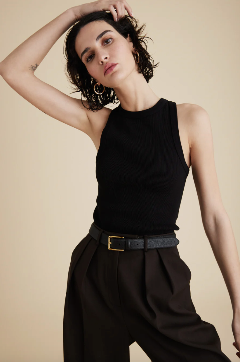 Not So Basic Tank in Black (Last One Available, Size X-Small)