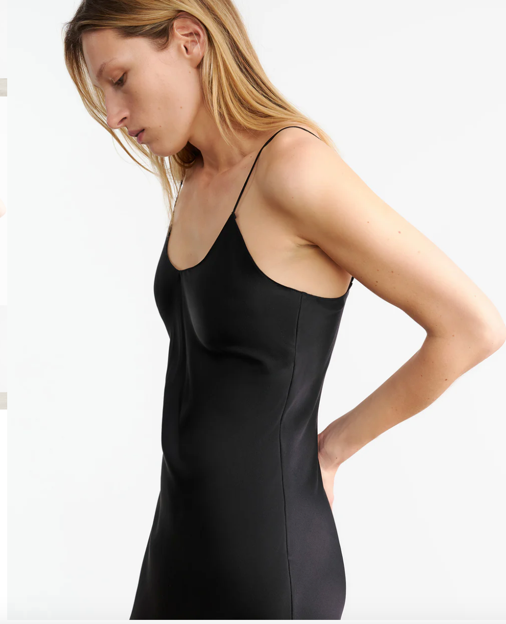 Cami Silk Gown in Black - Only One Available, Size L