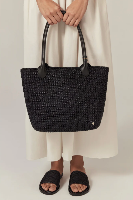 Ampara Tote in Charcoal Black