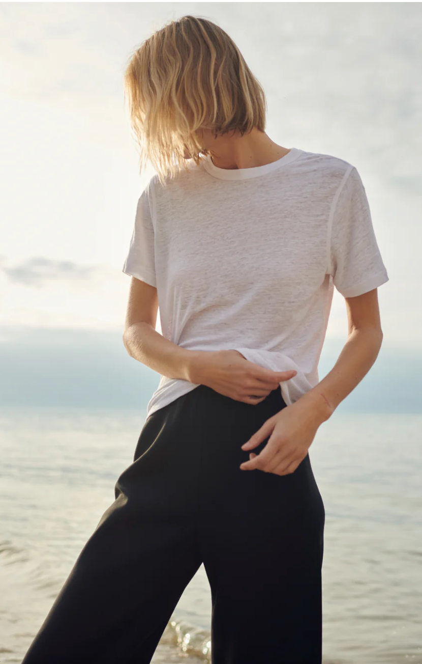 The Linen Perfect Tee in White