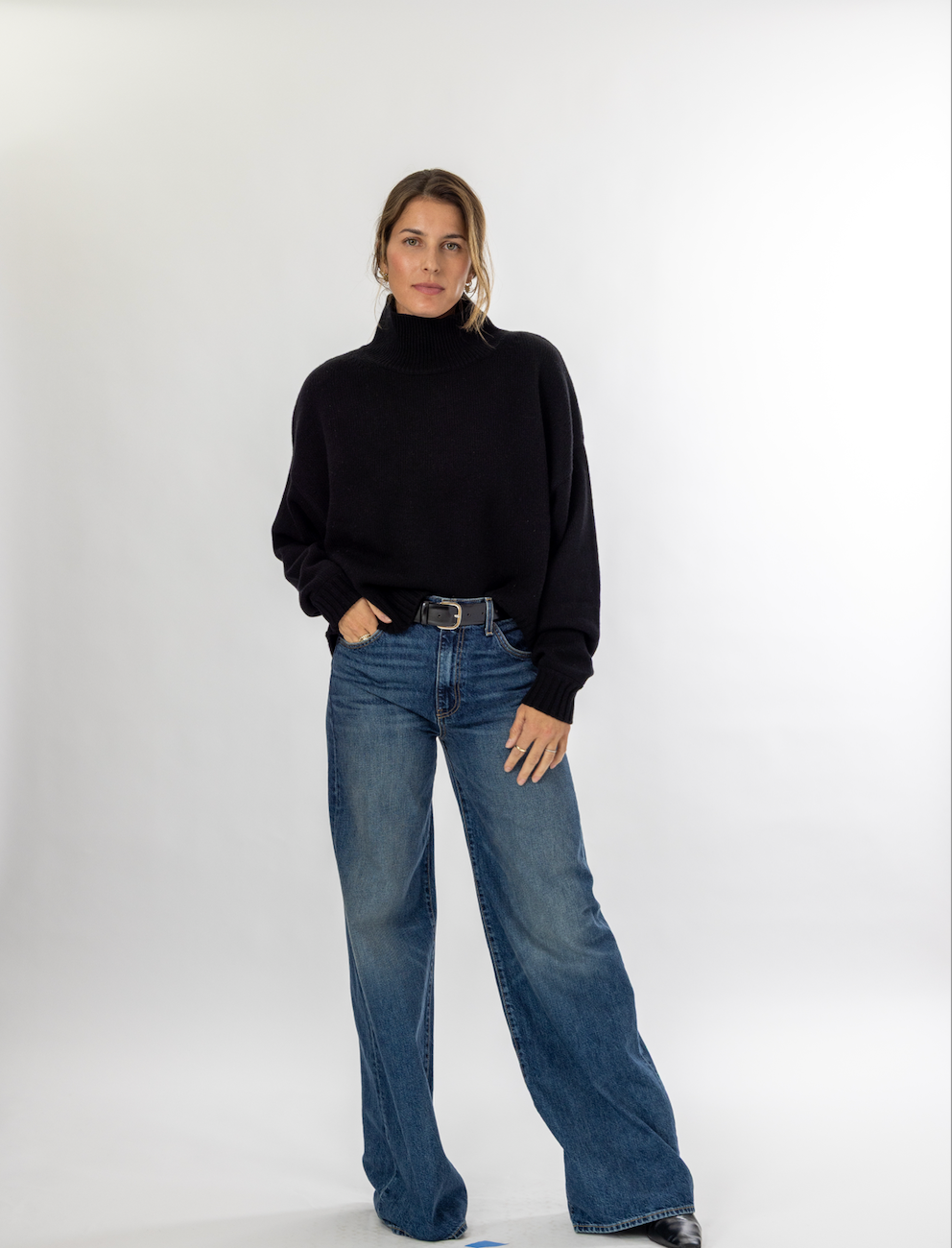 Devon Turtleneck in Black